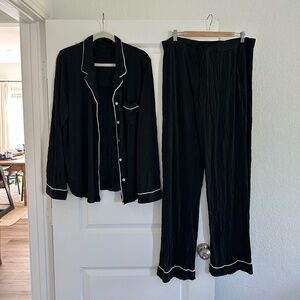 Cozy Earth Stretch-Knit Long Sleeve Bamboo Pajama Set (XL)